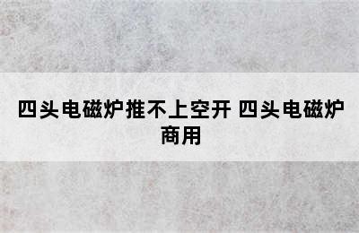 四头电磁炉推不上空开 四头电磁炉商用